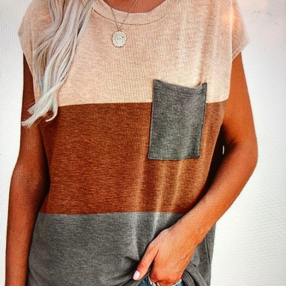 Cap sleeve crewneck tee - Picture 1 of 2
